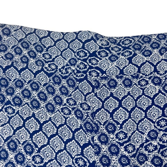 Lane Bryant Blue White Printed Smocked Shorts Sz‎ 18/20 Coastal Preppy Vacation - Picture 8 of 9